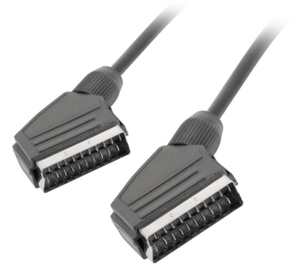 Lanberg CA-EUEU-10CC-0018-BK cable EUROCONECTOR 1,8 m SCART (21-pin) Negro