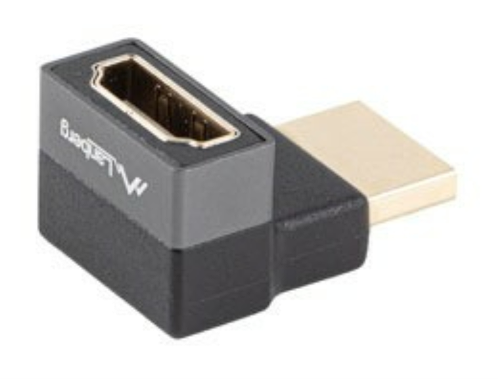 Lanberg AD-HDMI-08 adaptador de cable de vídeo HDMI tipo A (Estándar) Negro, Plata