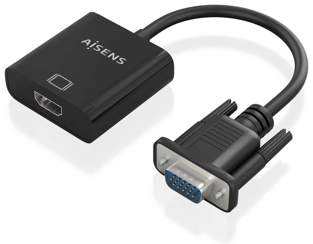 AISENS A115-0873 adaptador de cable de vídeo 0,2 m HDMI + 3.5mm + Micro-USB Type-B VGA (D-Sub)