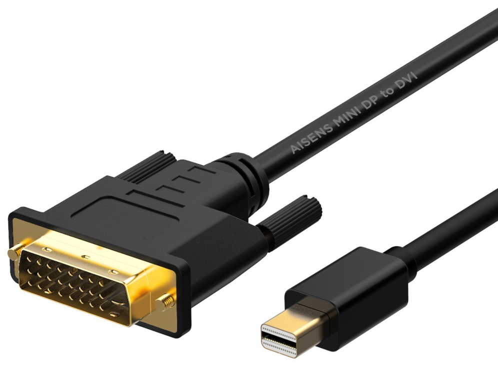 AISENS A125-0363 adaptador de cable de vídeo 2 m Mini DisplayPort DVI Negro