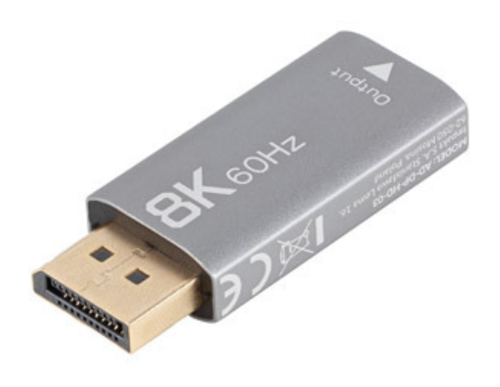 Lanberg AD-DP-HD-03 adaptador de cable de vídeo 0 m DisplayPort HDMI Plata