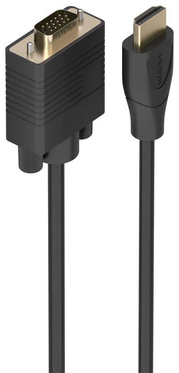 AISENS Cable Conversor HDMI a SVGA, HDMI A/M-SVGA/M, Negro, 2.0m