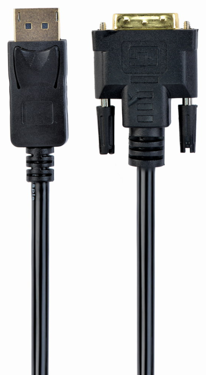 Gembird CC-DPM-DVIM-6 adaptador de cable de vídeo 1,8 m DisplayPort DVI Negro