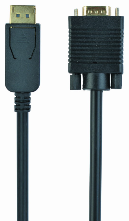 Gembird CCP-DPM-VGAM-6 adaptador de cable de vídeo 1,8 m VGA (D-Sub) DisplayPort Negro