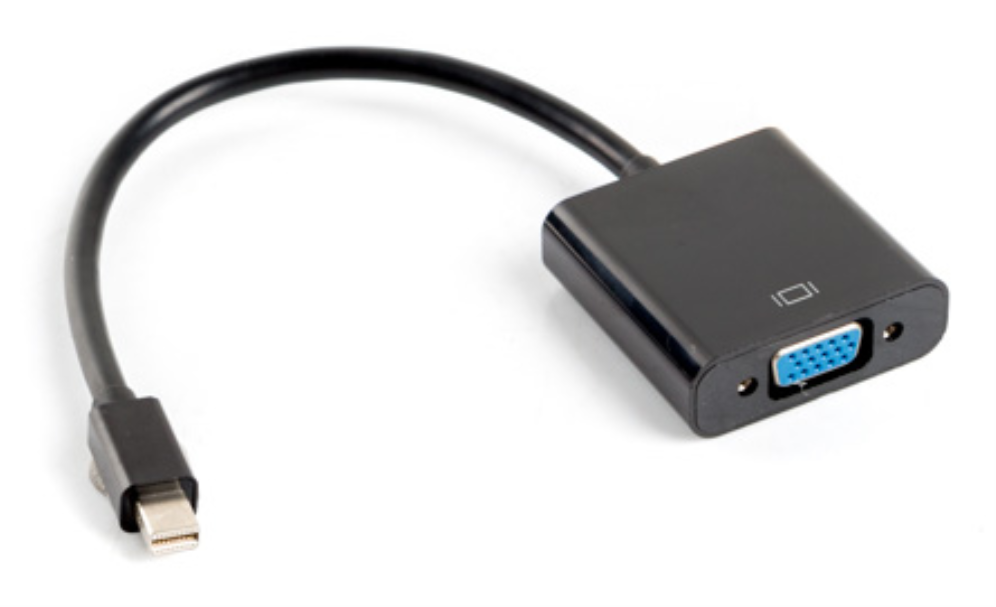 Lanberg AD-0006-BK adaptador de cable de vídeo 0,2 m VGA (D-Sub) Mini DisplayPort Negro