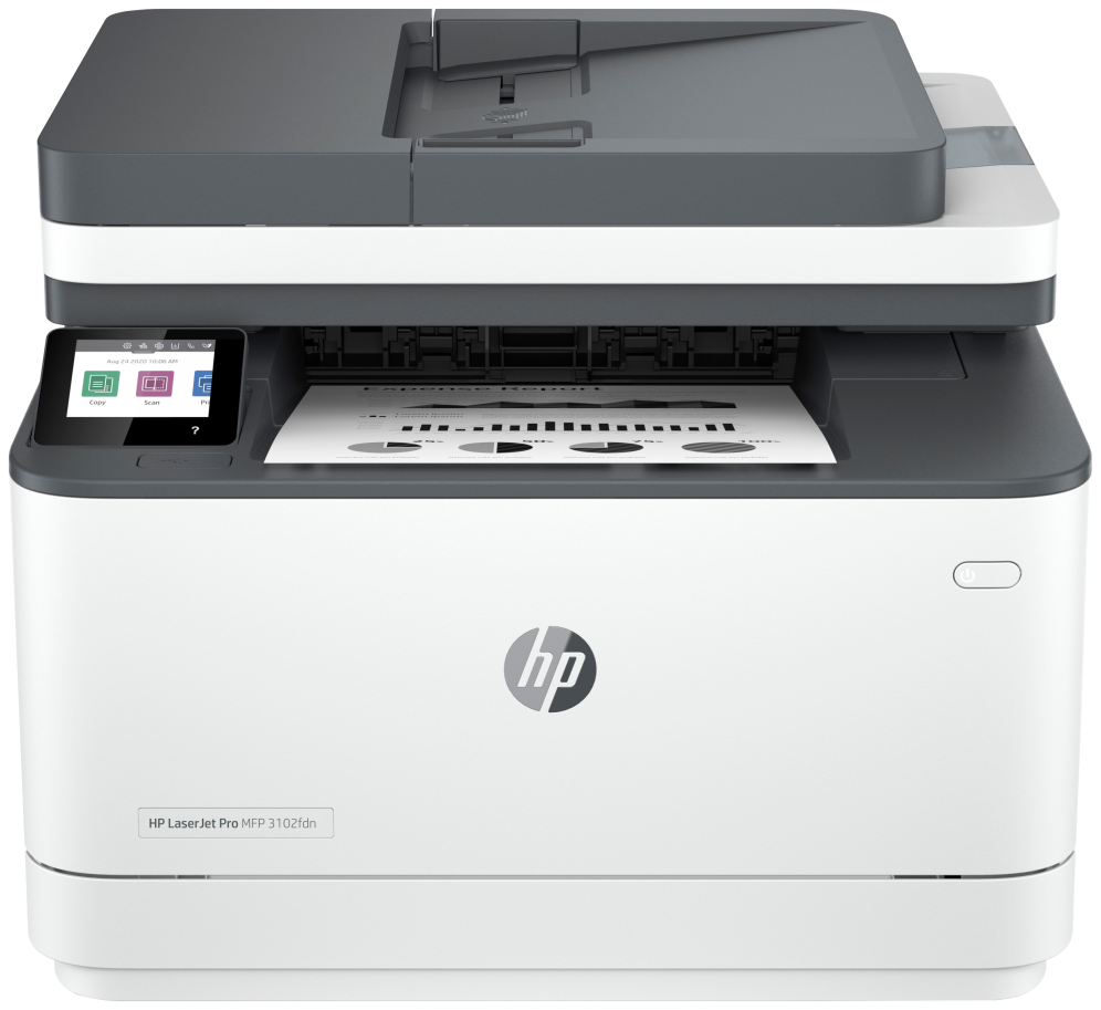 HP LaserJet Pro 3102fdn Multifunction Blanco y negro Impresora, Solo Ethernet; Fotocopiadora, escáner