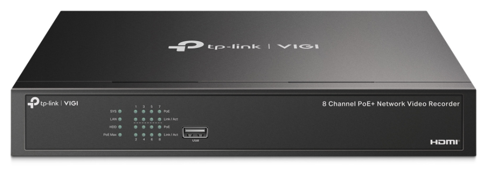 TP-Link VIGI NVR1008H-8P Negro