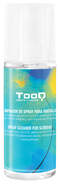 TooQ TQSC0016 kit de limpieza para computadora LCD/LED/Plasma, LCD/TFT/Plasma, Teléfono móvil/smartphone, Pantallas / Plásticos Paño seco y espray para limpieza de equipos 150 ml