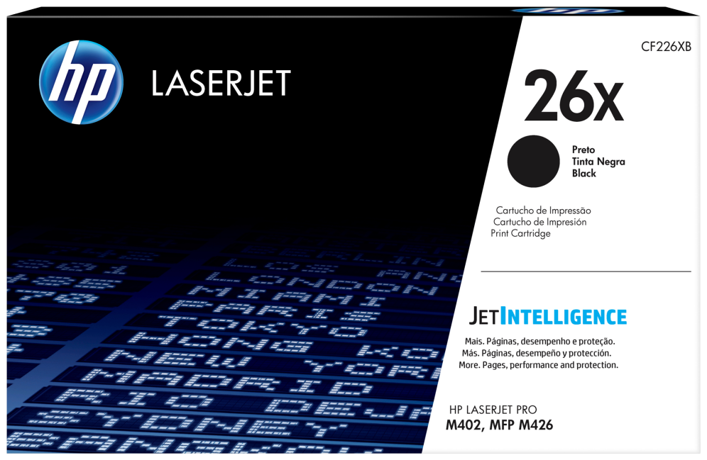 HP Cartucho de tóner original LaserJet 26X de alta capacidad negro