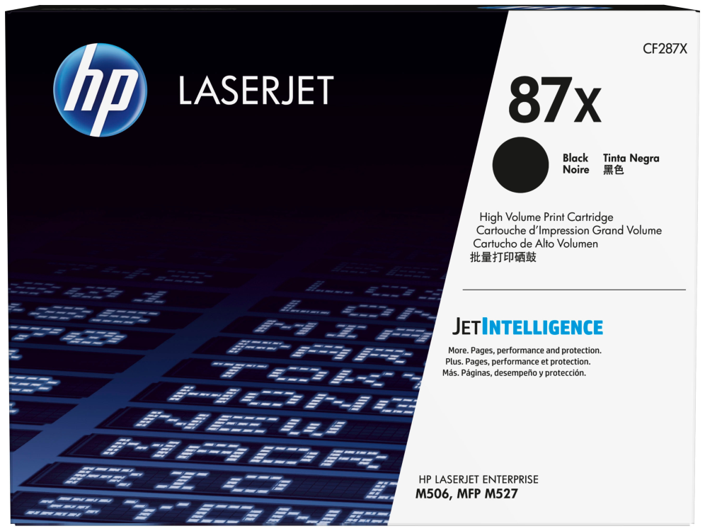 HP Cartucho de tóner original LaserJet 87X de alta capacidad negro