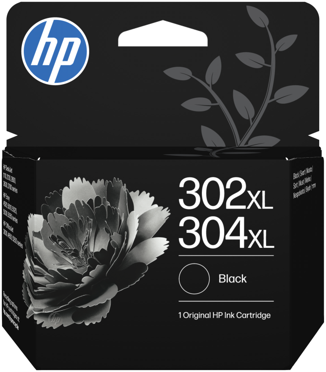 HP Cartucho de Tinta Original 302XL/304XL negro