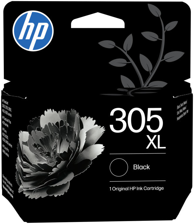HP Cartucho de tinta Original 305XL de alta capacidad negro