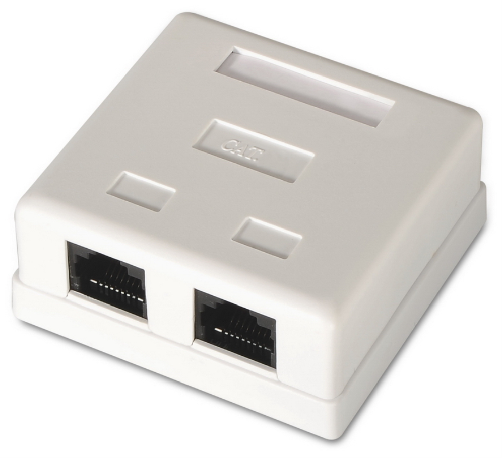 AISENS A139-0302 caja de conexiones de red Cat6 Blanco