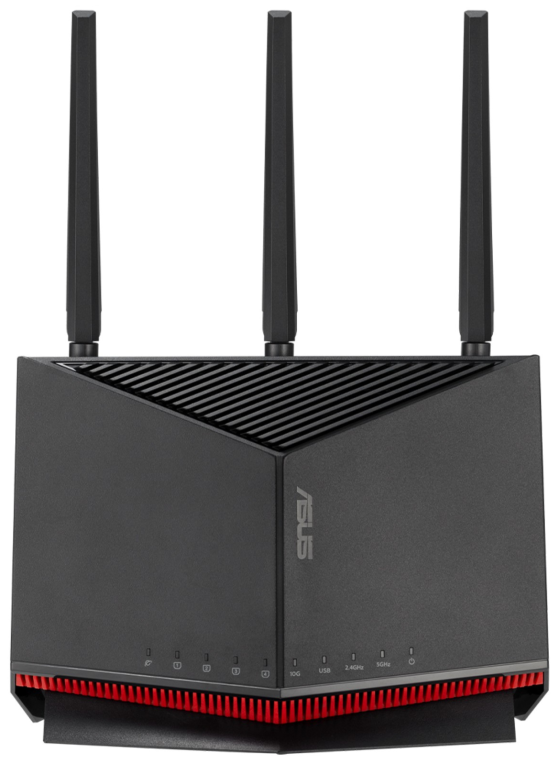 ASUS RT-BE86U router inalámbrico 10 Gigabit Ethernet Doble banda (2,4 GHz / 5 GHz) Negro