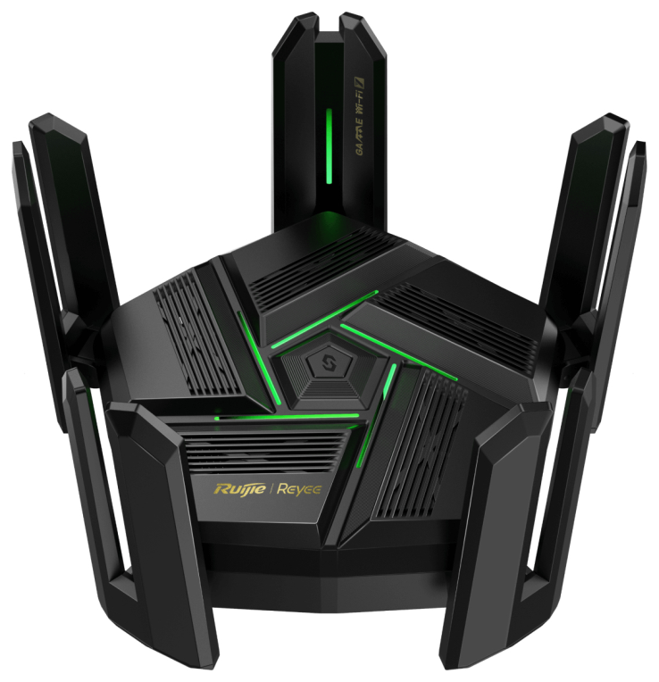 Ruijie Networks RG-EW7200BE PRO router inalámbrico Doble banda (2,4 GHz / 5 GHz) Negro