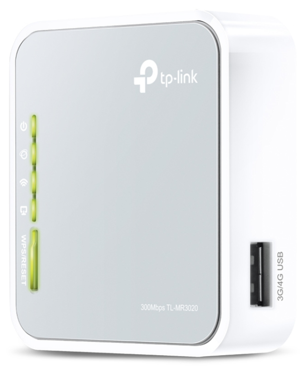 TP-Link TL-MR3020 router inalámbrico Ethernet rápido Banda única (2,4 GHz) Gris, Blanco