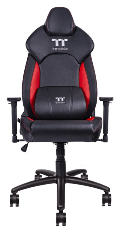Thermaltake GGC-VCO-BRLWDS-01 silla para videojuegos Butaca para jugar Asiento acolchado Negro, Rojo