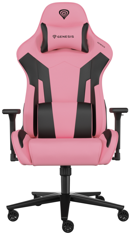GENESIS Nitro 720 Silla para videojuegos de PC Asiento inflable Negro, Rosa