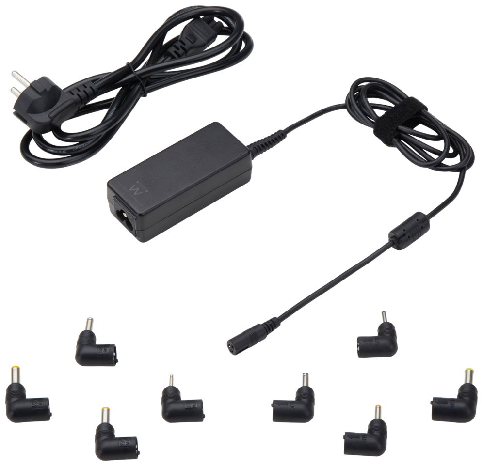 Ewent EW3963 adaptador e inversor de corriente Interior 45 W Negro