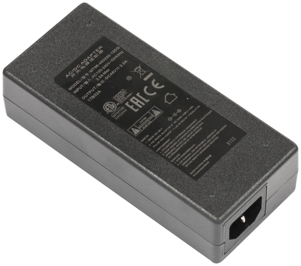 Mikrotik 48V2A96W adaptador e inversor de corriente Interior 96 W Negro