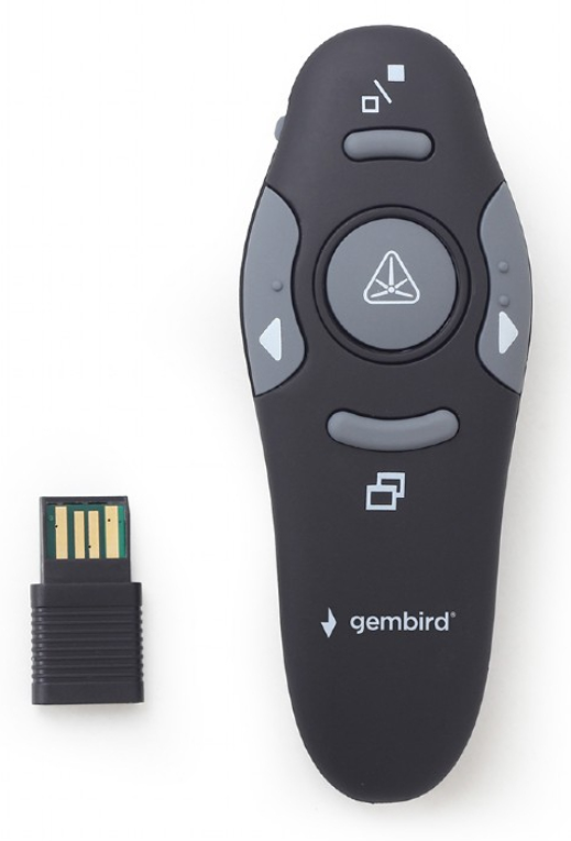 Gembird WP-L-11 apuntador inalámbricos RF Negro
