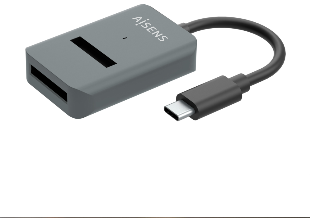 AISENS USB-C Dock M.2 (NGFF) ASUC-M2D012-GR SATA/NVMe A USB3.1 Gen2, Gris