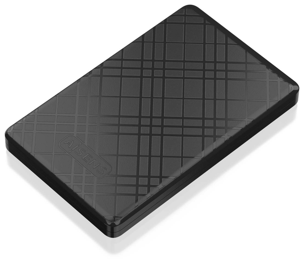 AISENS ASE-2522B caja para disco duro externo Carcasa de disco duro/SSD Negro 2.5"