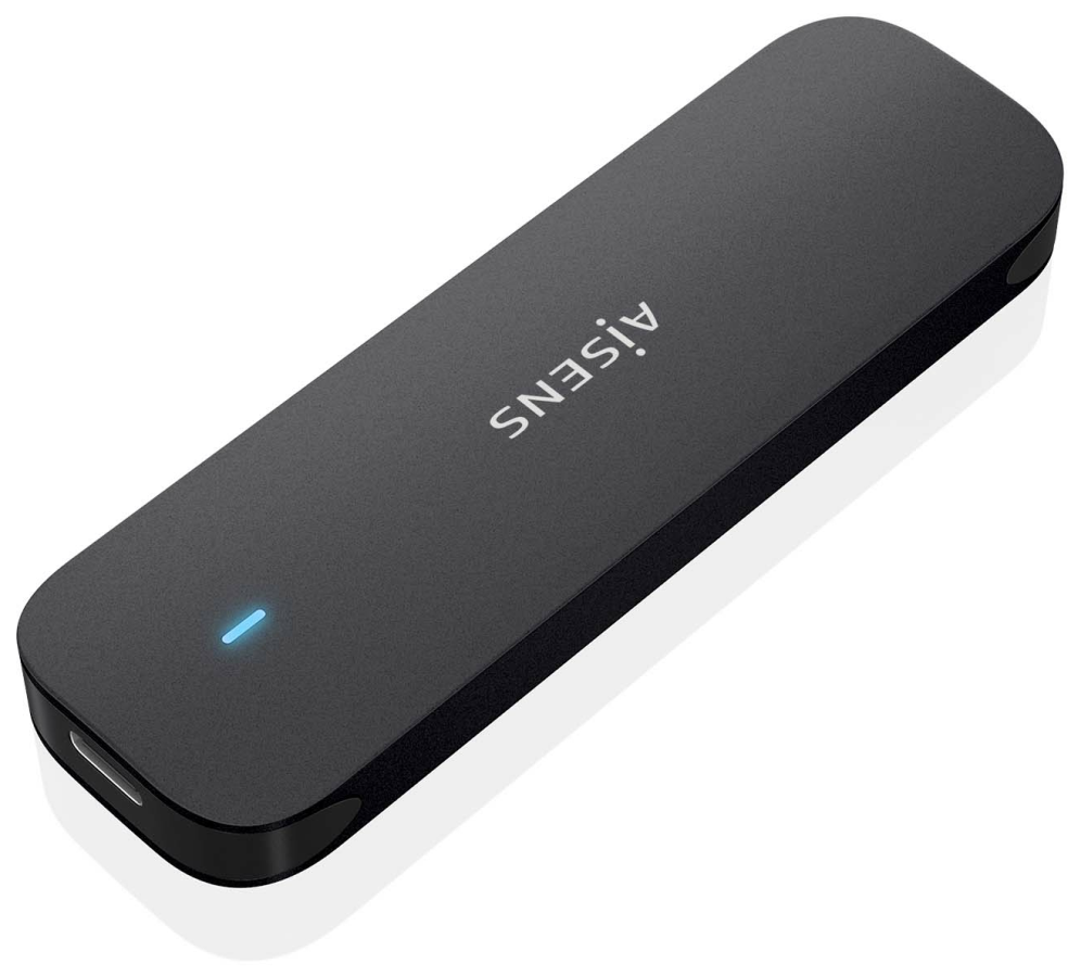 AISENS ASM2-024B caja para disco duro externo Caja externa para unidad de estado sólido (SSD) Negro
