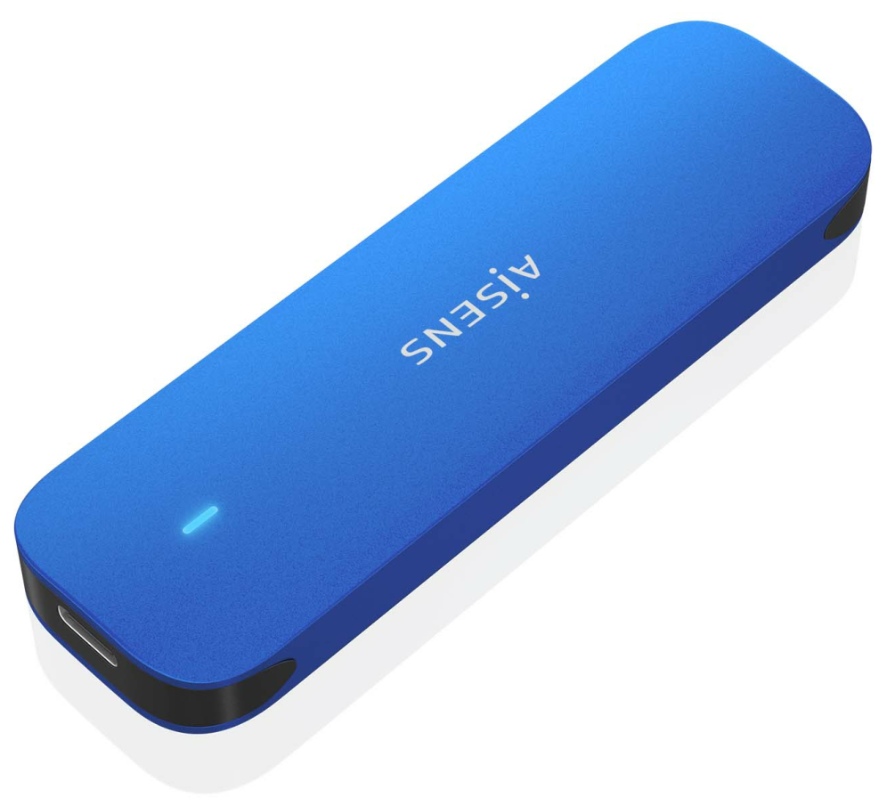 AISENS ASM2-026BLU caja para disco duro externo Caja externa para unidad de estado sólido (SSD) Azul M.2