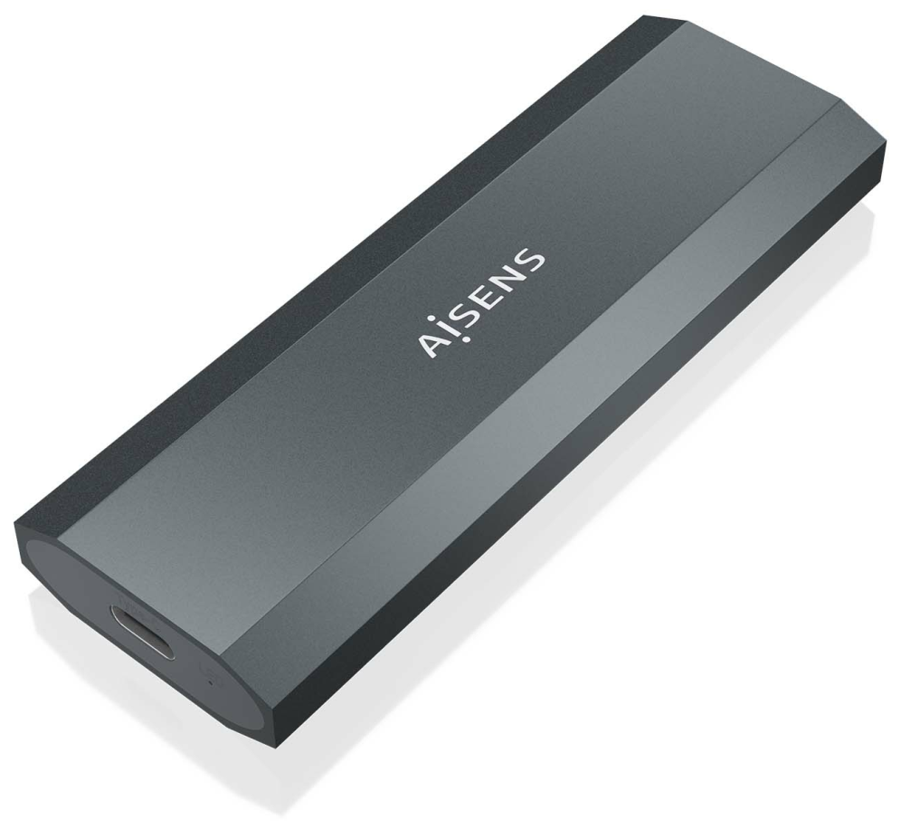 AISENS ASM2-029GR caja para disco duro externo Caja externa para unidad de estado sólido (SSD)