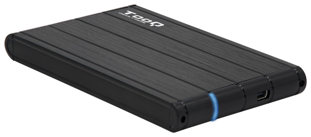 TooQ TQE-2530B caja para disco duro externo Caja de disco duro (HDD) Negro 2.5"