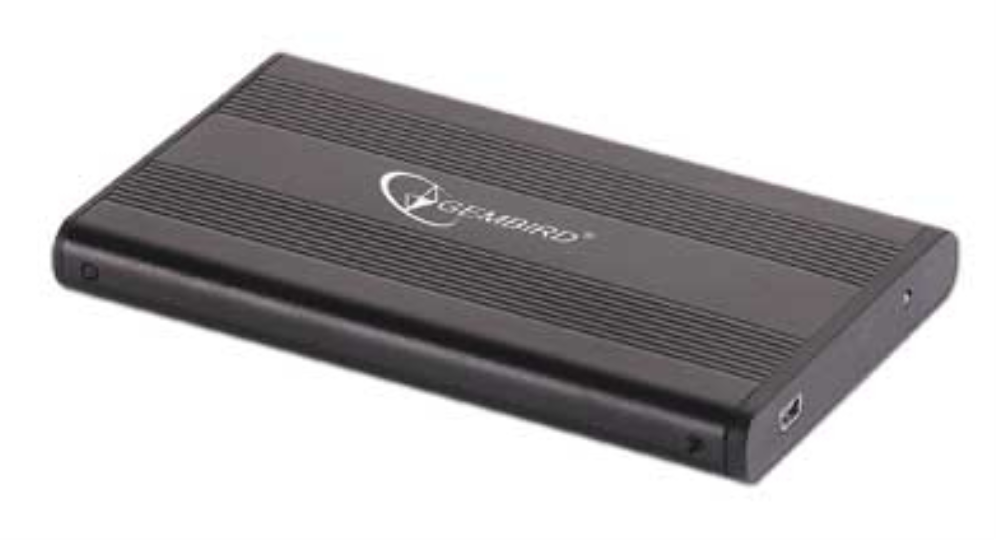 Gembird EE2-U2S-5 caja para disco duro externo Caja de disco duro (HDD) Negro 2.5"