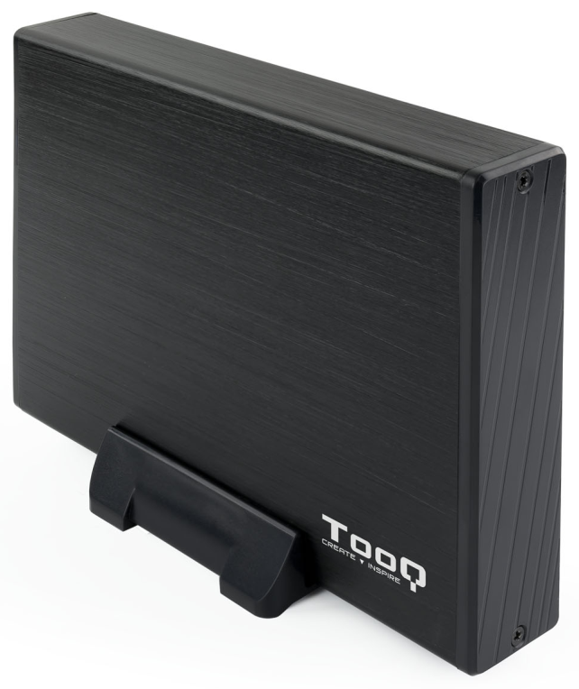 TooQ TQE-3527B caja para disco duro externo Caja de disco duro (HDD) Negro 3.5"