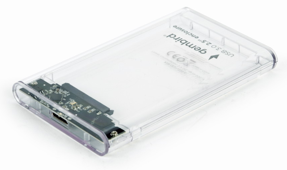 Gembird EE2-U3S9-6 caja para disco duro externo Caja de disco duro (HDD) Transparente 2.5"