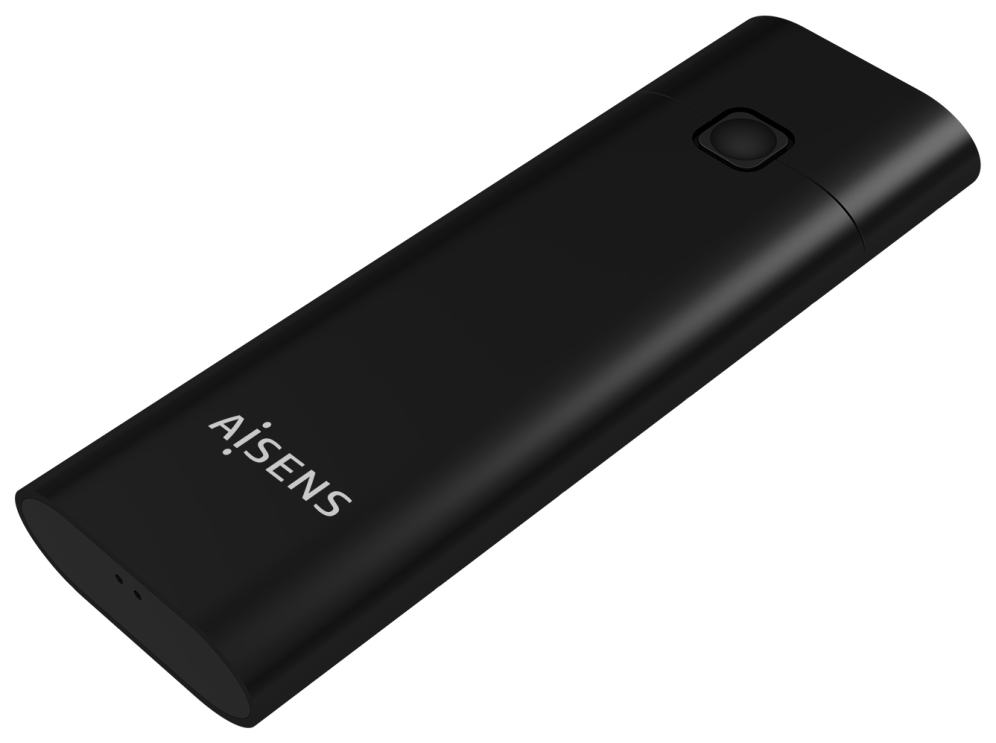 AISENS Caja Externa M.2 (NGFF) ASM2-020B NVMe a USB3.2 GEN2, Negra