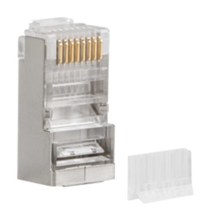 Lanberg PLS-6020 conector RJ-45 Acero inoxidable, Transparente