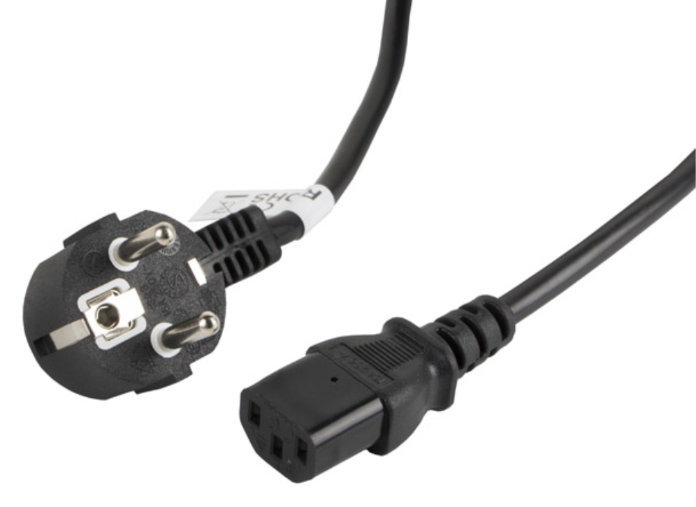 Lanberg CA-C13C-11CC-0030-BK cable de transmisión Negro 3 m C13 acoplador CEE7/7