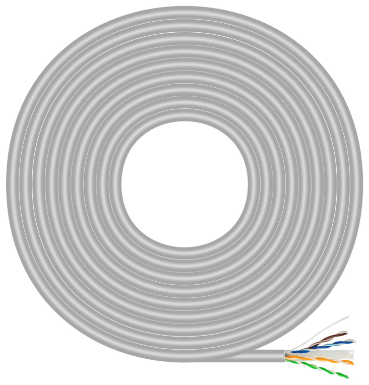AISENS Cable de Red RJ45 Cat.6 UTP Rigido AWG23 CCA (aleacion), Gris, 100 m