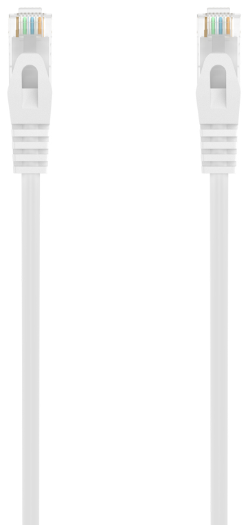 AISENS Cable de Red Latiguillo RJ45 LSZH Cat.6A 500 Mhz UTP AWG24, Blanco, 2.0M