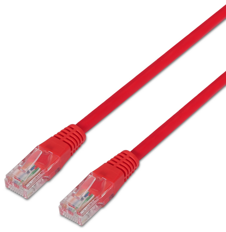 AISENS A133-0188 cable de red Rojo 1 m Cat5e U/UTP (UTP)