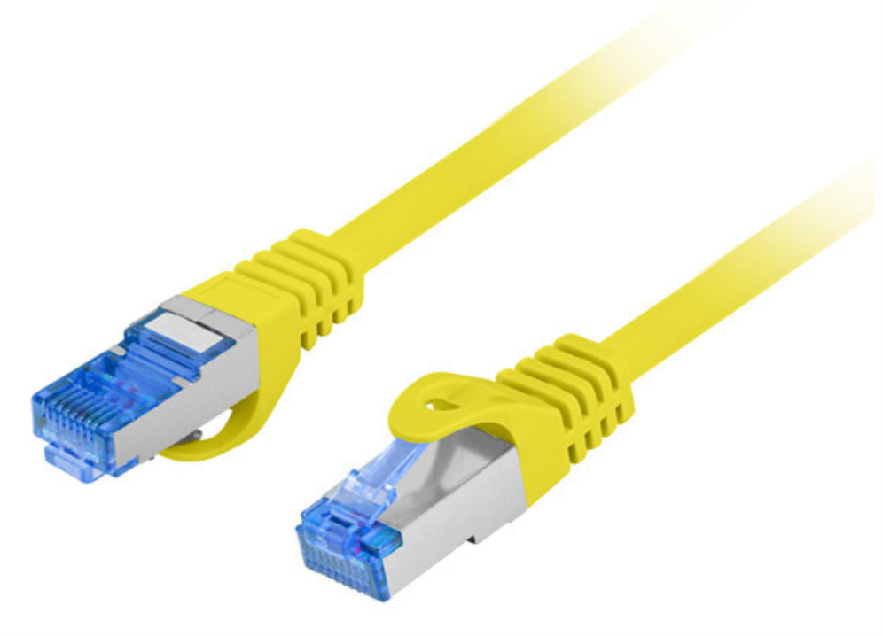 Lanberg PCF6A-10CC cable de red Amarillo 0,25 m Cat6a S/FTP (S-STP)