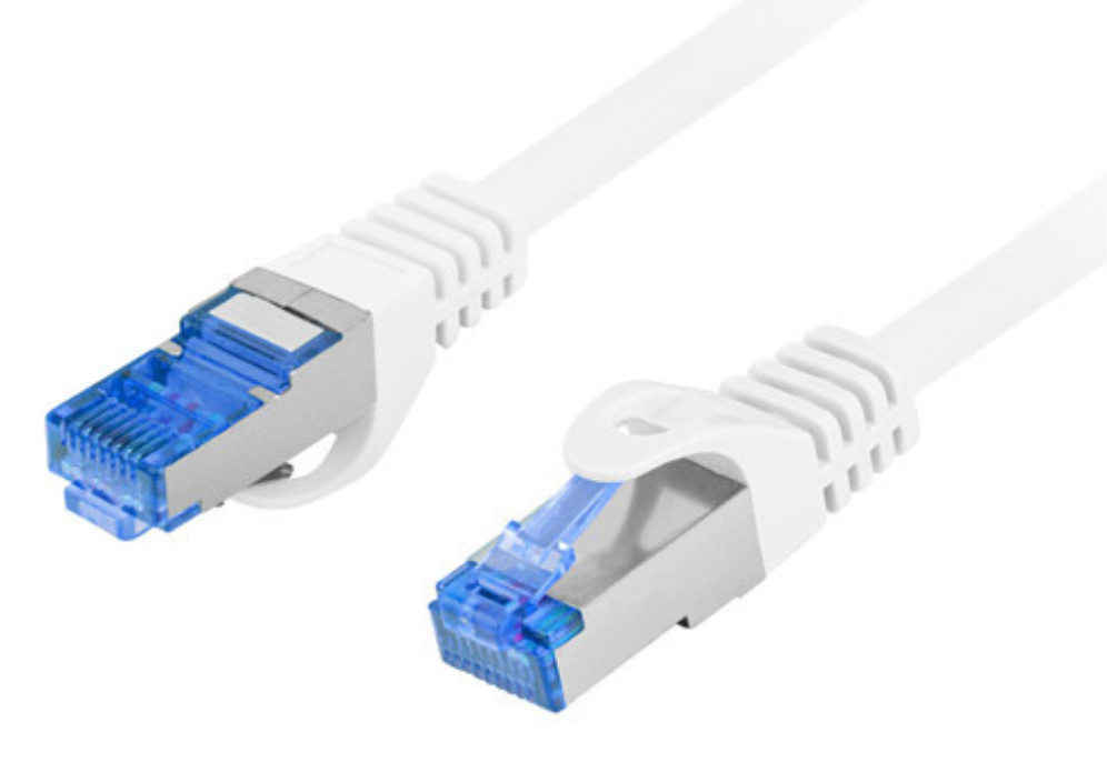 Lanberg PCF6A-10CC cable de red Blanco 0,5 m Cat6a S/FTP (S-STP)
