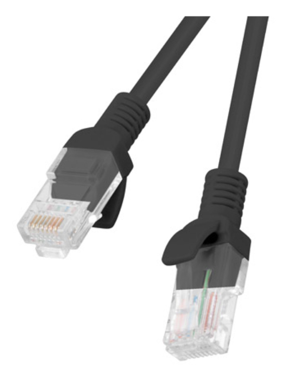 Lanberg PCU5-10CC-0100-BK cable de red Negro 1 m Cat5e U/UTP (UTP)