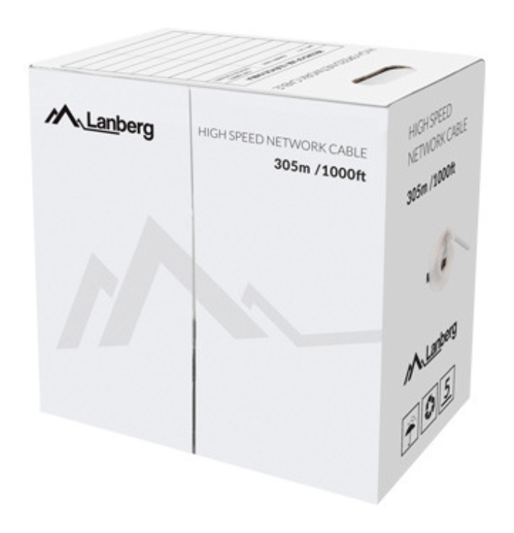 Lanberg LCU6-12CU-0305-S cable de red Gris 305 m Cat6 U/UTP (UTP)