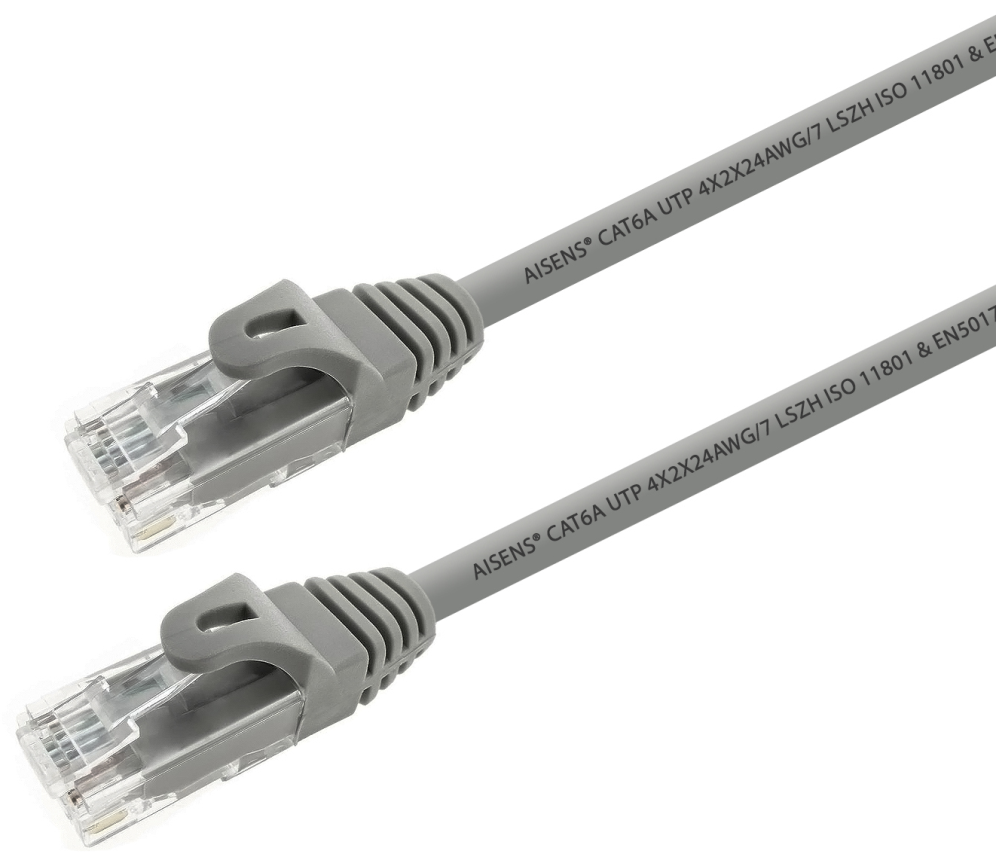 AISENS A145-0326 cable de red Gris 1 m Cat6a U/UTP (UTP)