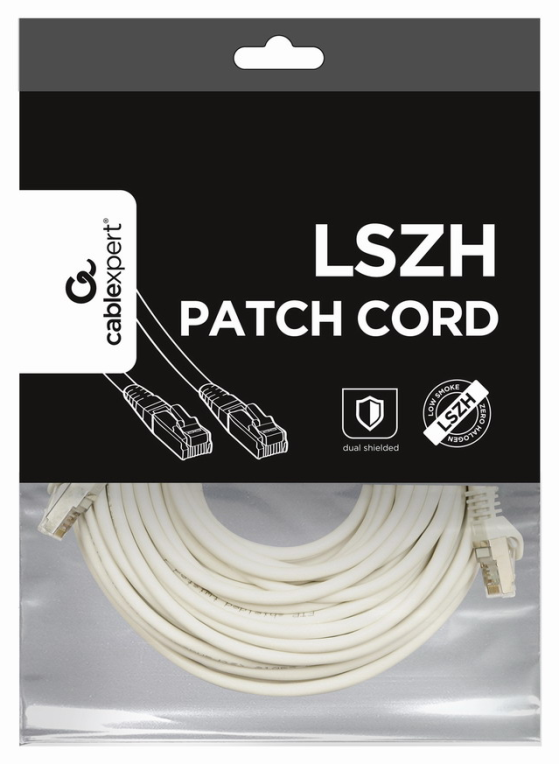 Gembird PP6A-LSZHCU-W-10M cable de red Blanco Cat6a S/FTP (S-STP)