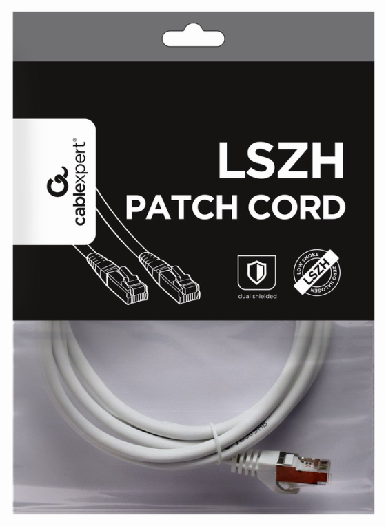 Gembird PP6A-LSZHCU-W-2M cable de red Blanco Cat6a S/FTP (S-STP)