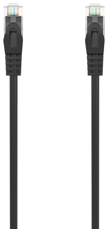 AISENS Cable de Red Latiguillo RJ45 LSZH Cat.6A 500 Mhz UTP AWG24, Negro, 30CM