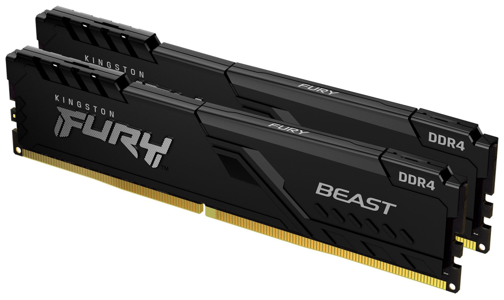 Kingston Technology FURY Beast 16GB 3200MT/s DDR4 CL16 DIMM (Kit de 2) Black