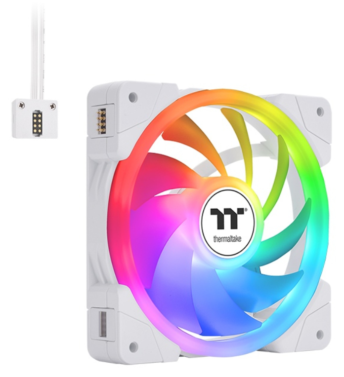 Thermaltake SWAFAN EX12 ARGB Carcasa del ordenador Refrigerador de aire 14 cm Blanco 3 pieza(s)